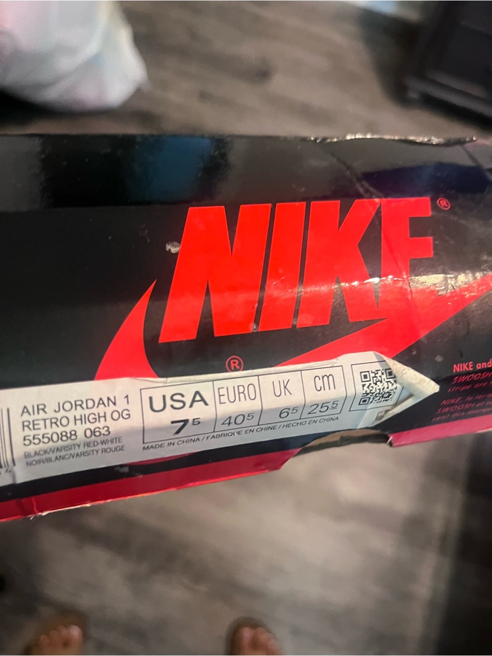 Nike Black and Red Ones